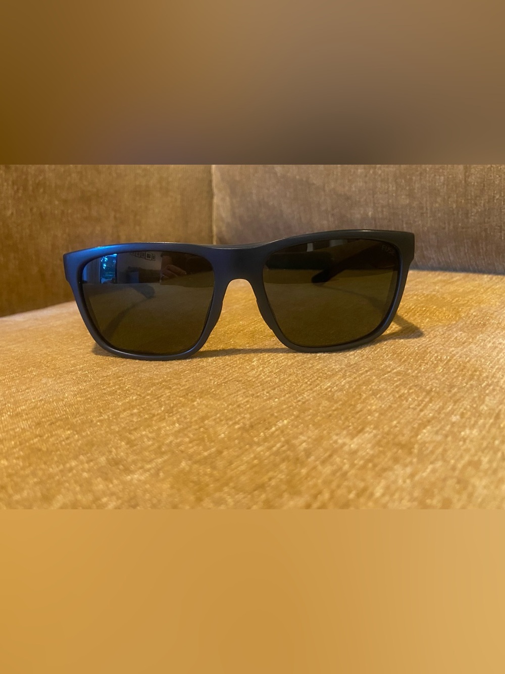 SMITH Barra Black Rectangular Polarized Sunglasses